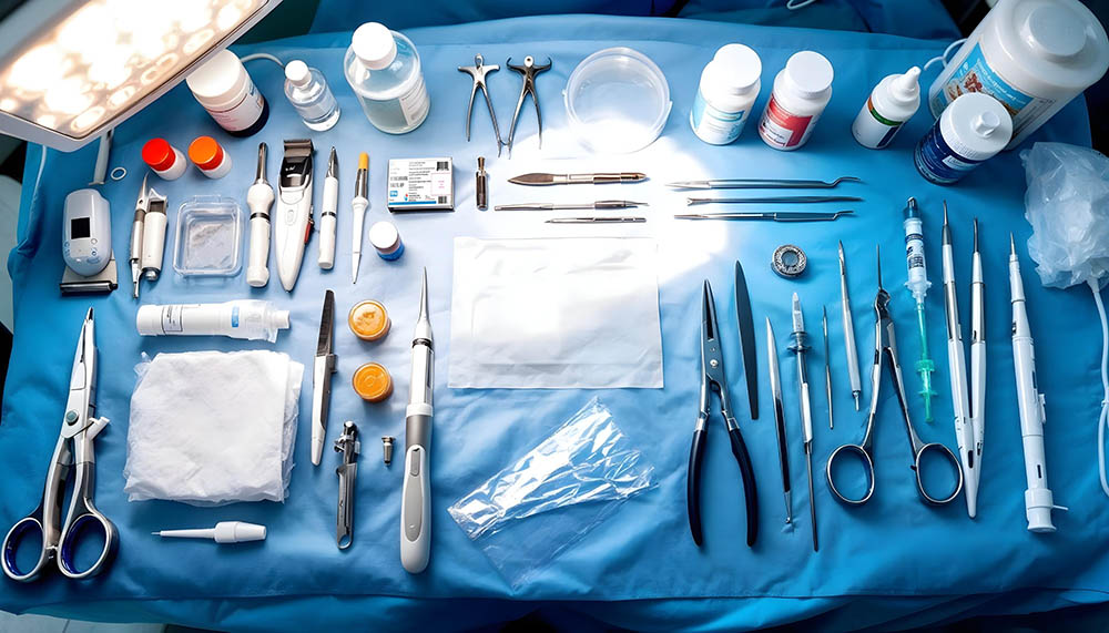 อุปกรณ์ห้องศัลยกรรมปลูกผม